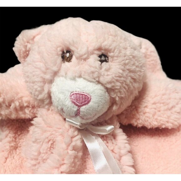 Animal Adventure Pink Bear Lovey Baby Snuggy Plush 13” Security Blanket - Picture 5 of 12